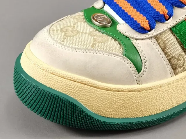Gucci Tennis 1977 Off-White Green Red Web Lifestyle Sneakers 9