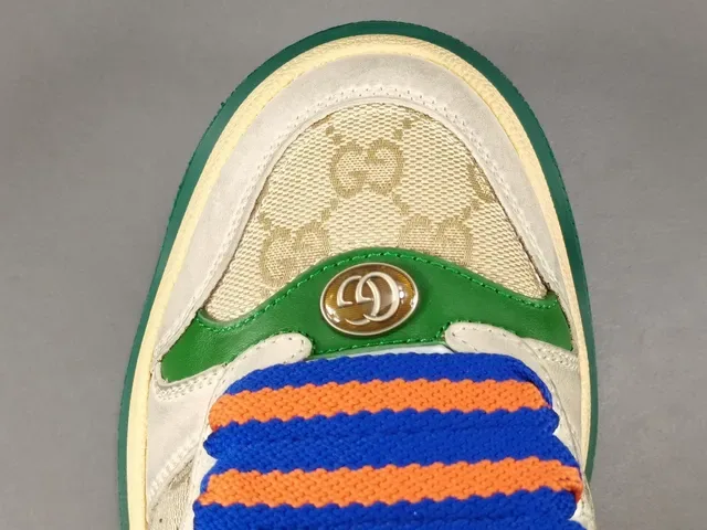 Gucci Tennis 1977 Off-White Green Red Web Lifestyle Sneakers 10