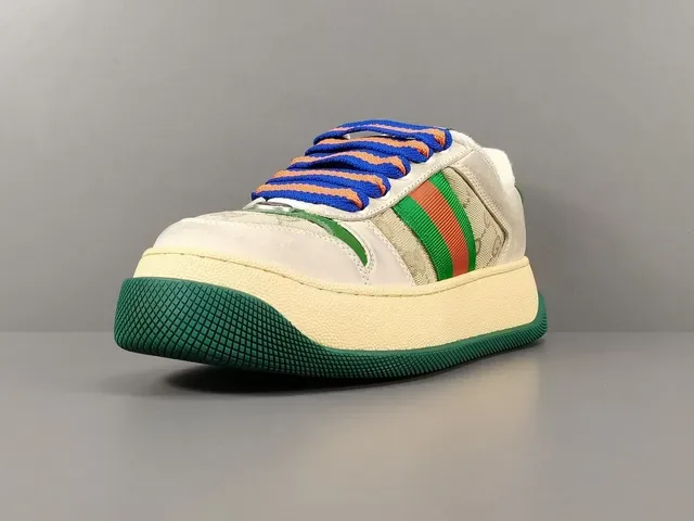 Gucci Tennis 1977 Off-White Green Red Web Lifestyle Sneakers 15