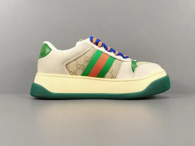 Gucci Tennis 1977 Off-White Green Red Web Lifestyle Sneakers 18