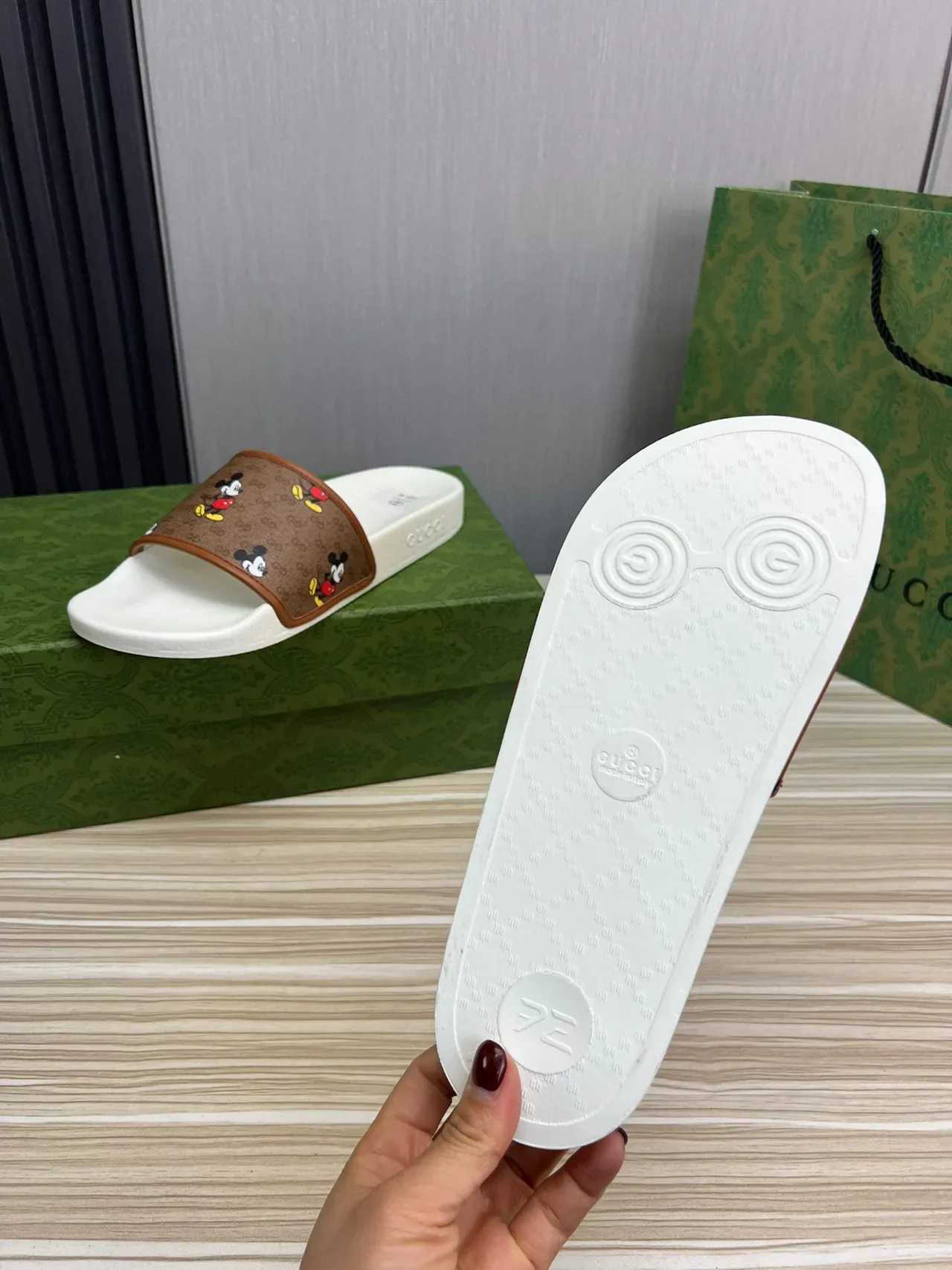 Gucci x Disney Mickey Mouse GG Supreme Slides 2