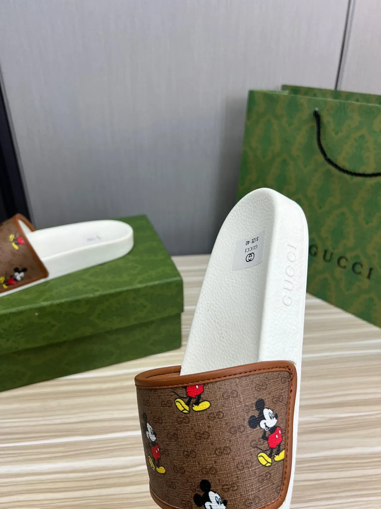 Gucci x Disney Mickey Mouse GG Supreme Slides 3