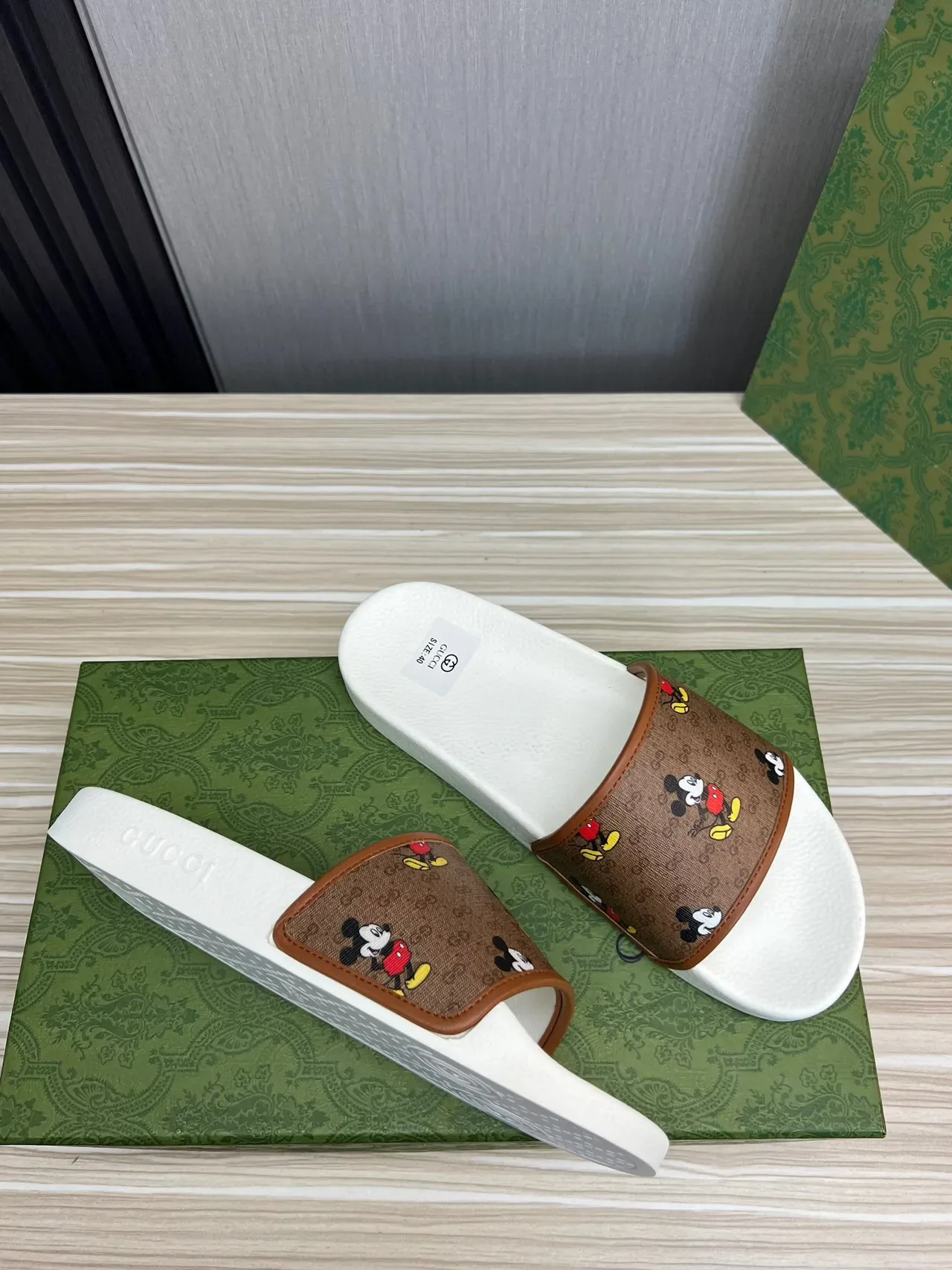 Gucci x Disney Mickey Mouse GG Supreme Slides 5
