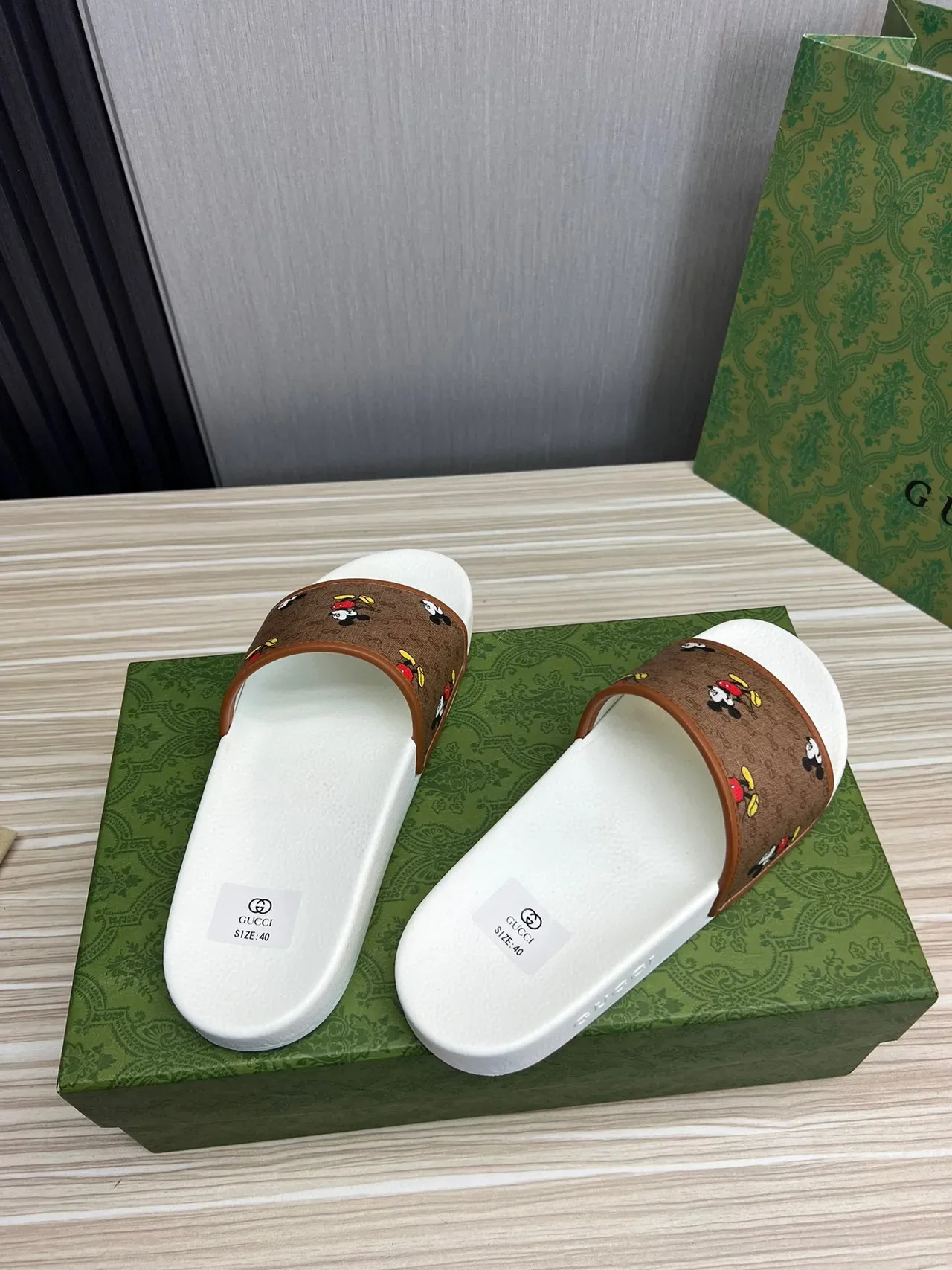 Gucci x Disney Mickey Mouse GG Supreme Slides 6
