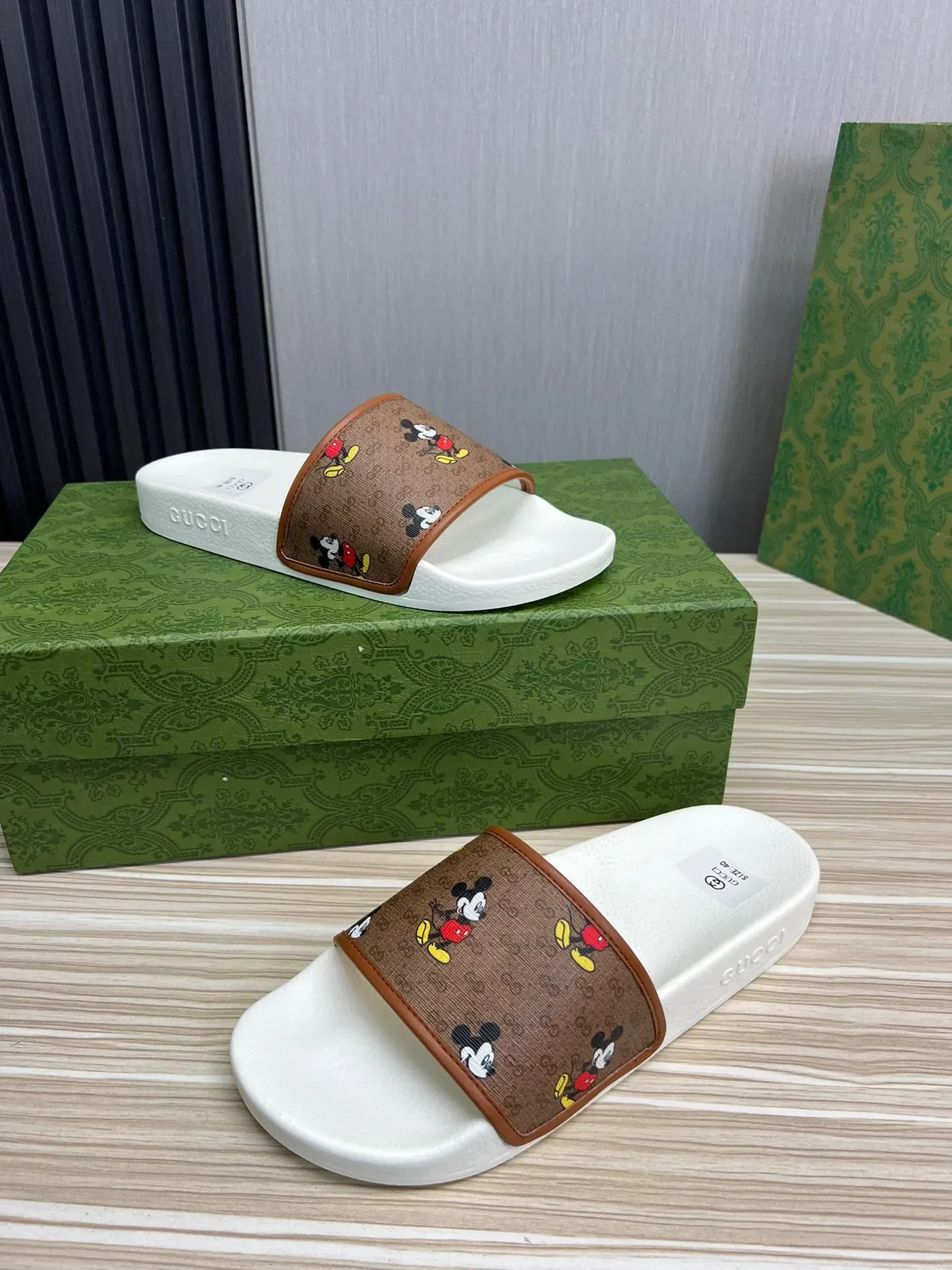 Gucci x Disney Mickey Mouse GG Supreme Slides 7