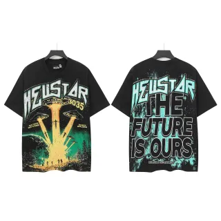 Hellstar 3035 The Future Is Ours গ্রাফিক ওভারসাইজড টি-শার্ট