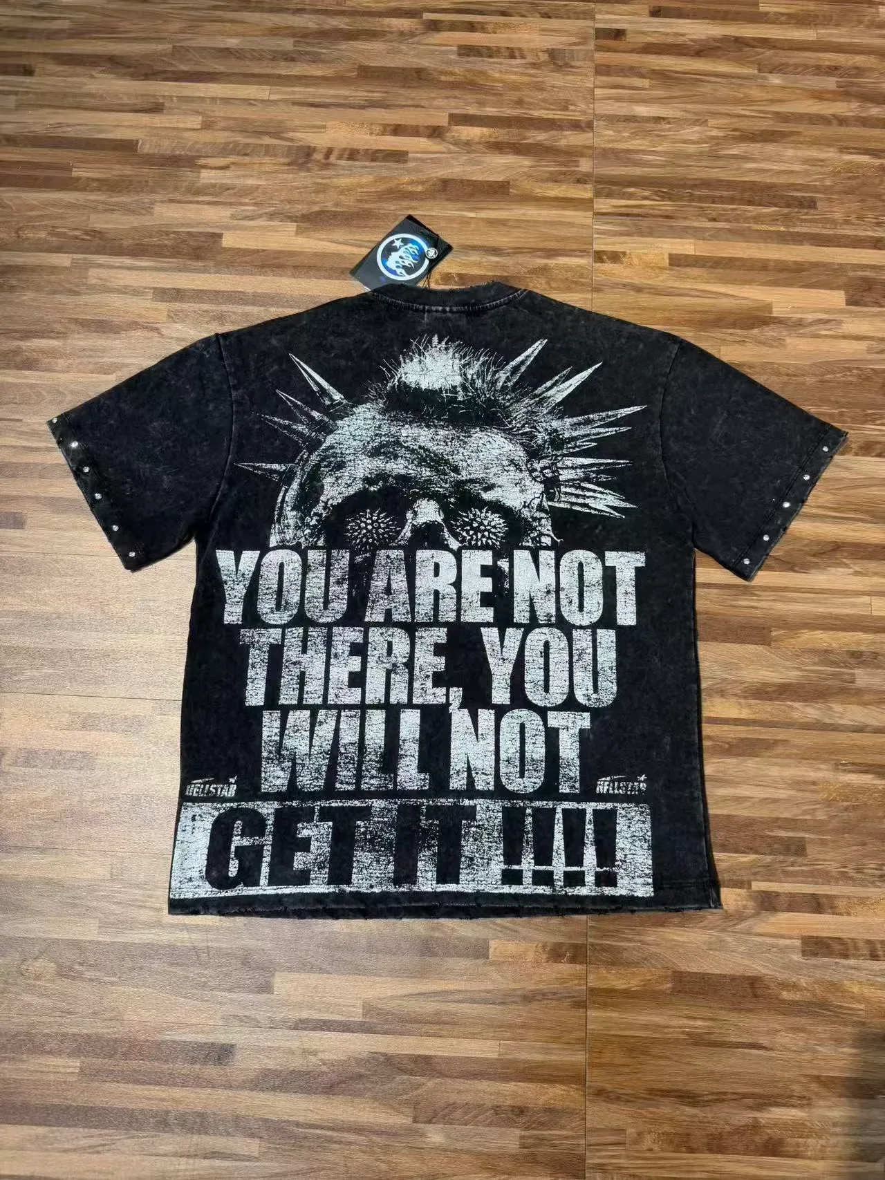 Hellstar Acid-Wash Skull Graphic T-Shirt 4