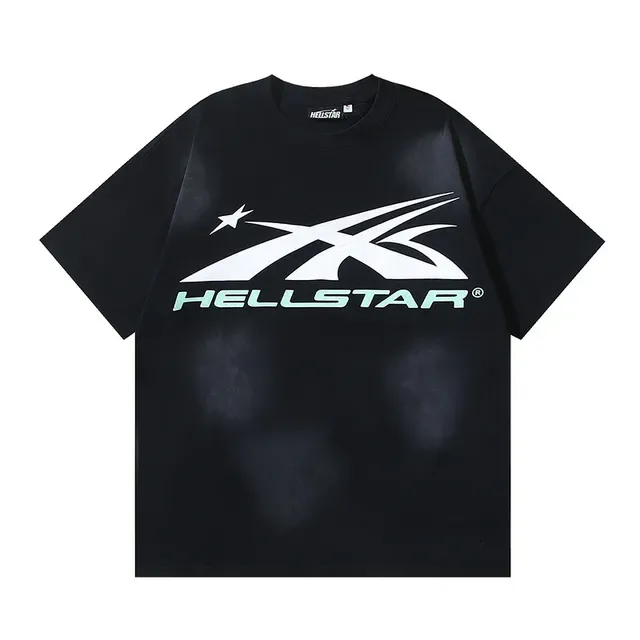 Hellstar Black Green Oversized Fit Graphic Front And Back Print T-Shirt 2