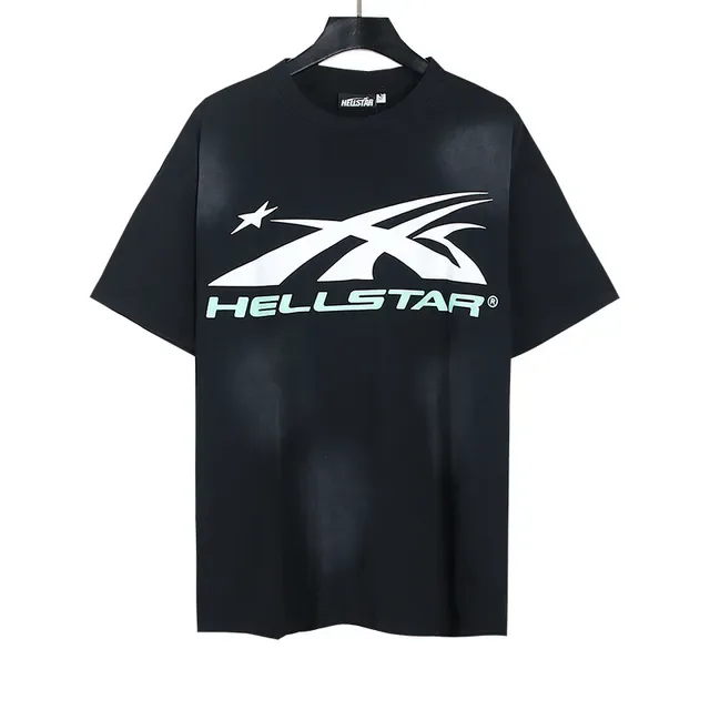 Hellstar Black Green Oversized Fit Graphic Front And Back Print T-Shirt 5