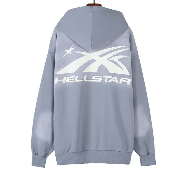 Hellstar Graphic-Print Full-Zip Oversized Hoodie 4