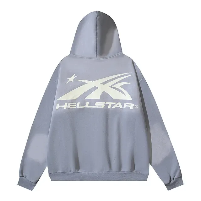 Hellstar Graphic-Print Full-Zip Oversized Hoodie 10