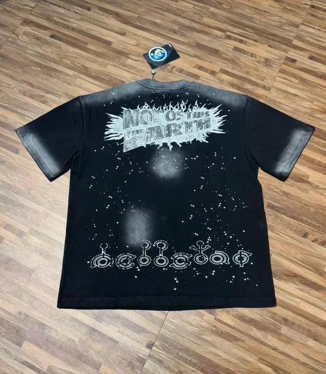 Hellstar Not of This Earth Graphic Print Black T-Shirt 3