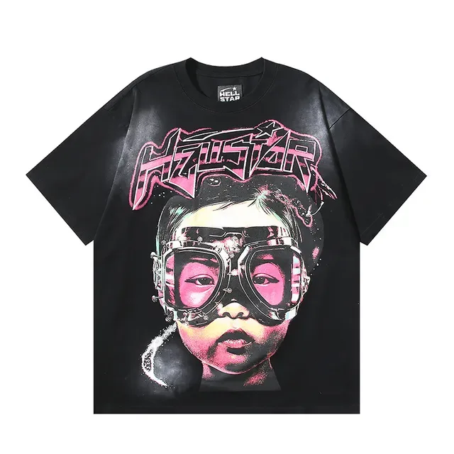 Hellstar Oversized Graphic Print Black T-Shirt 5