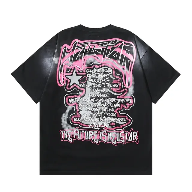 Hellstar Oversized Graphic Print Black T-Shirt 6