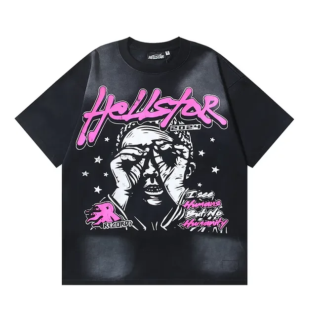 Hellstar Oversized Graphic Print Black T-Shirt 2