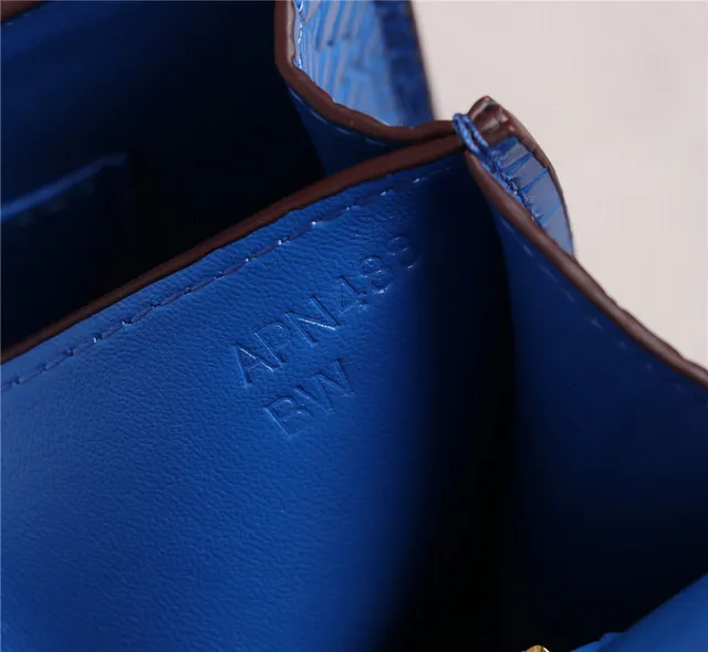 Hermès Constance Couro de Crocodilo Embossado Laranja Branco Fecho Metálico em Forma de H Bolsa 21