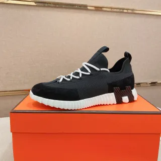 Hermès H-Ride zapatillas lifestyle negro y blanco