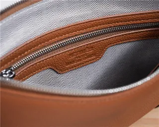 Hermès Navy Textured Pebbled Leather Embossed H Logo Wristlet 20