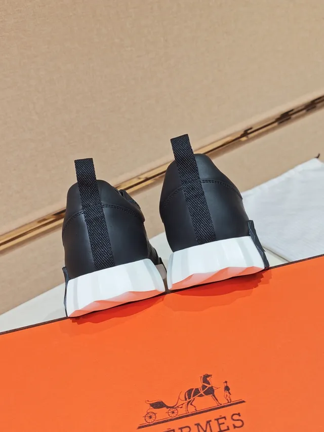 Hermès Oran Sneaker Black and White Lifestyle Sneakers 4