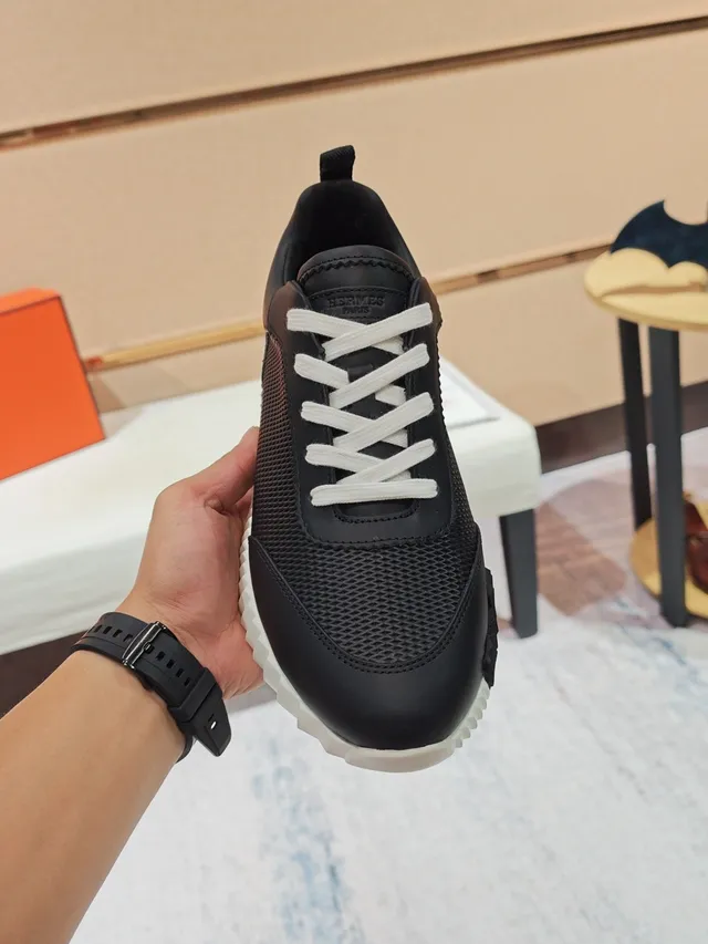 Hermès Oran Sneaker Black and White Lifestyle Sneakers 6