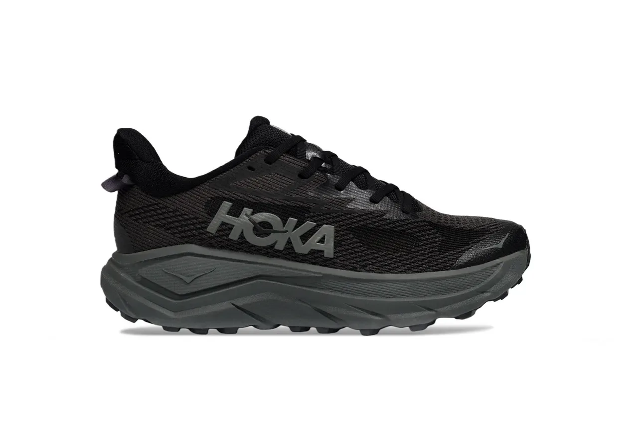 Chaussures de Running Hoka Clifton Noir Gris Haut en Tricot Engineered Semelle Milieu Épaisse Sculptée 2
