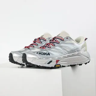Hoka Mafate Speed فضي أحمر أزرق بحري أحذية جري