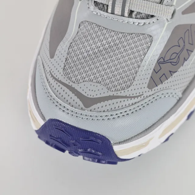 Hoka Speedgoat Cinza Azul Silhueta Malha E Sobreposição Sintética Superior Tênis de Corrida 5