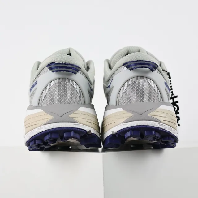Hoka Speedgoat Cinza Azul Silhueta Malha E Sobreposição Sintética Superior Tênis de Corrida 8