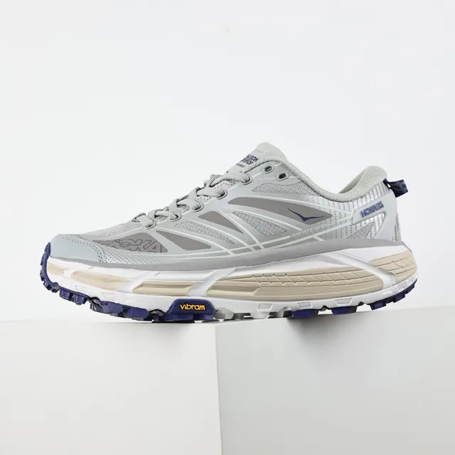 Hoka Speedgoat Cinza Azul Silhueta Malha E Sobreposição Sintética Superior Tênis de Corrida 9
