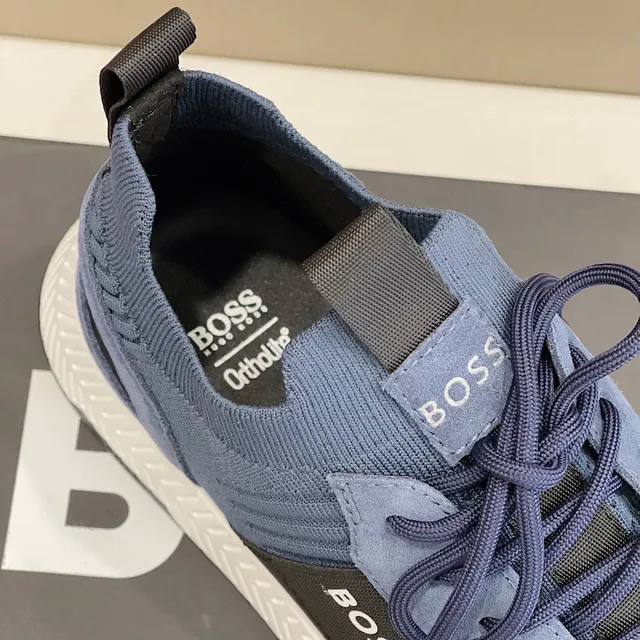 Hugo Boss নীল ট্রিকোট লাইফস্টাইল স্নিকার্স 4