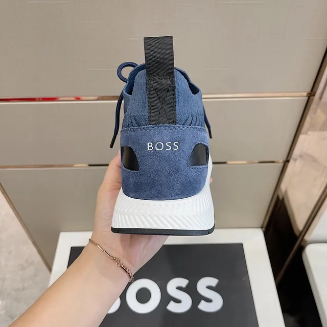 Hugo Boss নীল ট্রিকোট লাইফস্টাইল স্নিকার্স 5