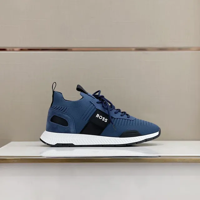 Hugo Boss নীল ট্রিকোট লাইফস্টাইল স্নিকার্স 9