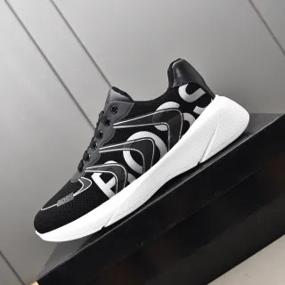 Hugo Boss Graphic Logo Black and White Lifestyle Sneakers
