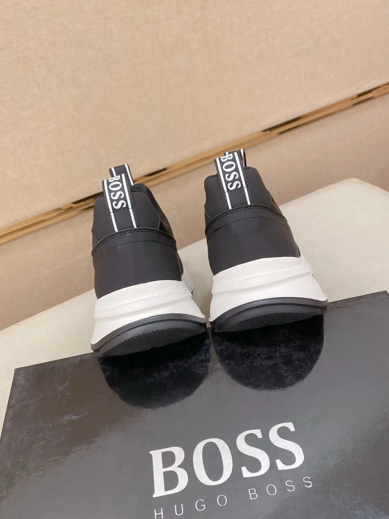 Hugo Boss Speed Trainer baskets lifestyle noirs slip-on 3