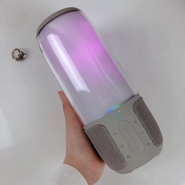 JBL Green Black Cylindrical Translucent Portable Speaker 7