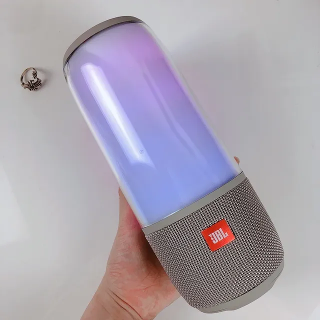 JBL Green Black Cylindrical Translucent Portable Speaker 9