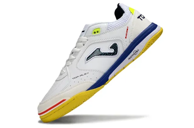 Joma White Yellow Low-Top Lace-Up Synthetic-Mesh Upper Lifestyle Sneakers 3
