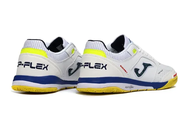 Joma White Yellow Low-Top Lace-Up Synthetic-Mesh Upper Lifestyle Sneakers 5