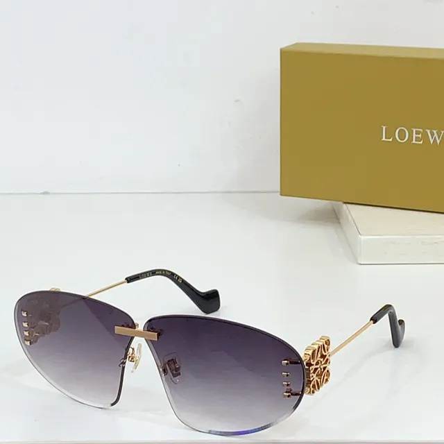 Loewe Motivo Floral Sem Aro Aviador Óculos de Sol 4