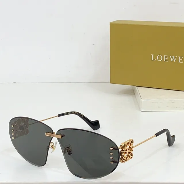 Loewe Motivo Floral Sem Aro Aviador Óculos de Sol 6