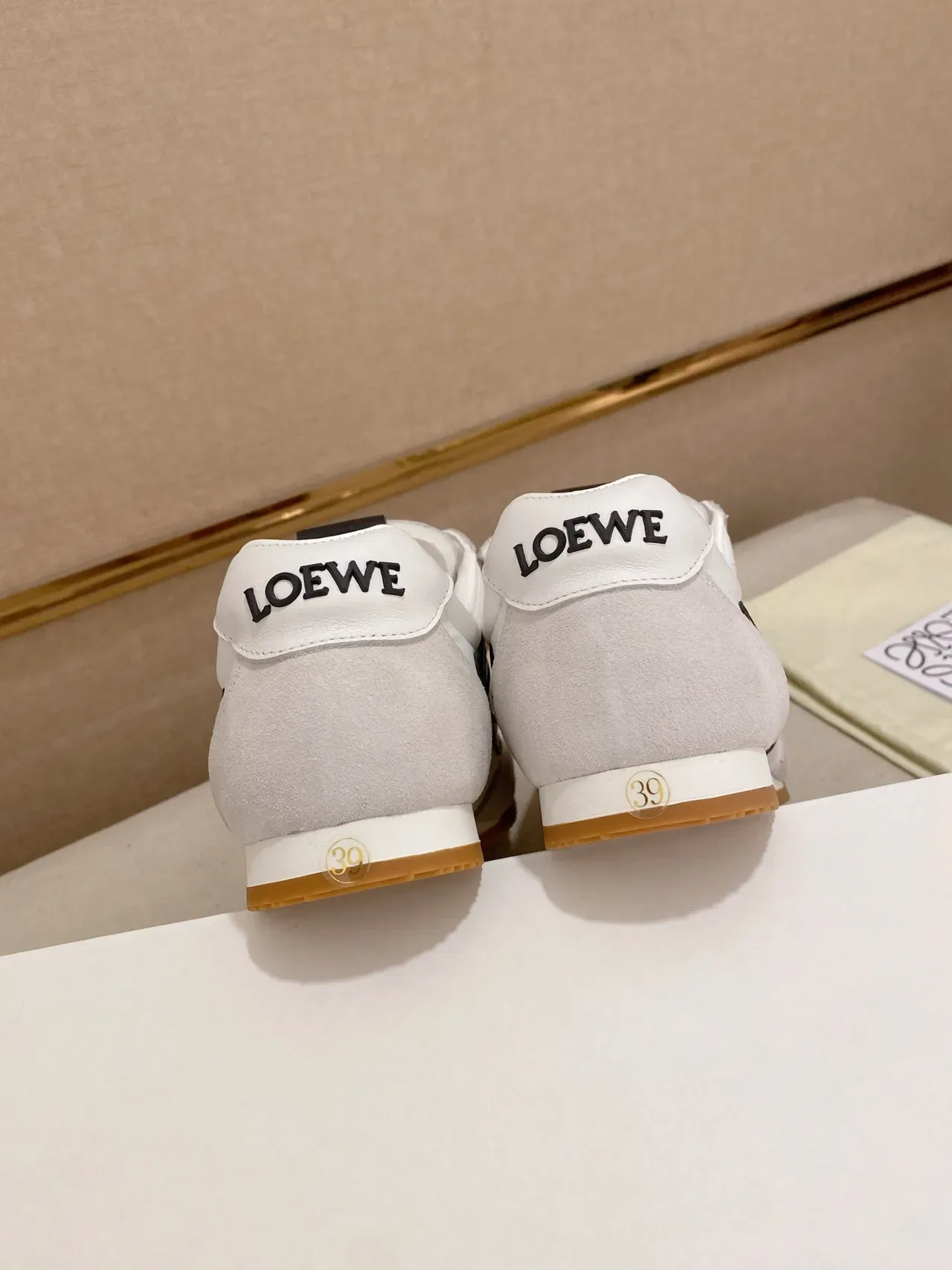 Loewe Flow Runner White Gray Black Anagram Lifestyle Sneakers 3