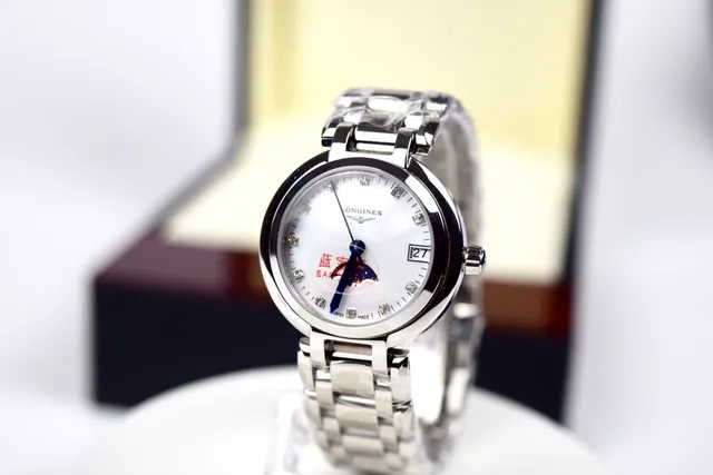 Longines DolceVita Moonphase White Mother-of-Pearl Dial Quartz Watch 5