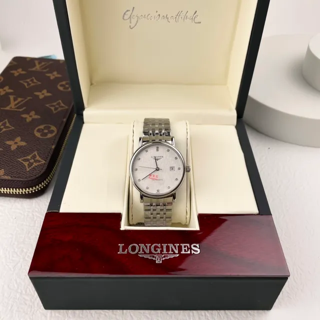 Longines Silver White Dress Stainless Steel Mechanical Watch 6