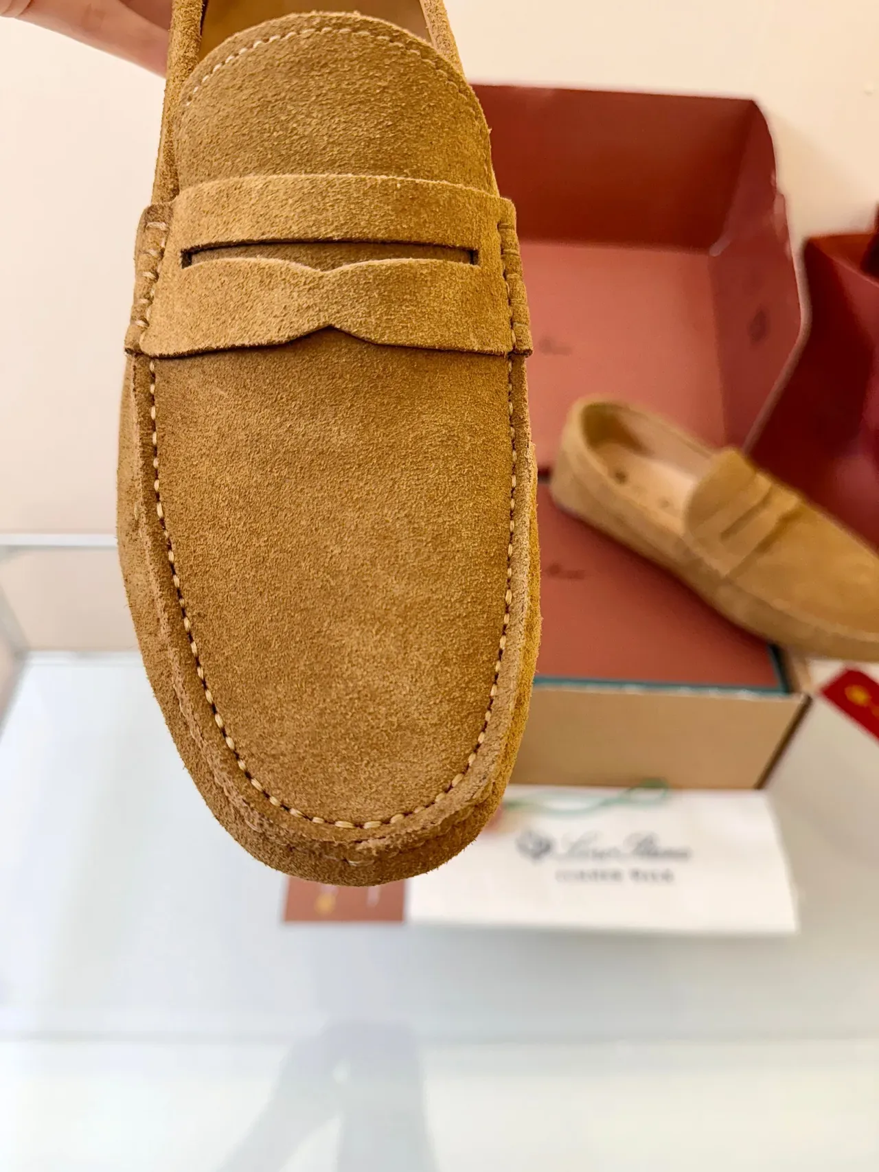Loro Piana Penny Loafer Tan Suede Loafers 3