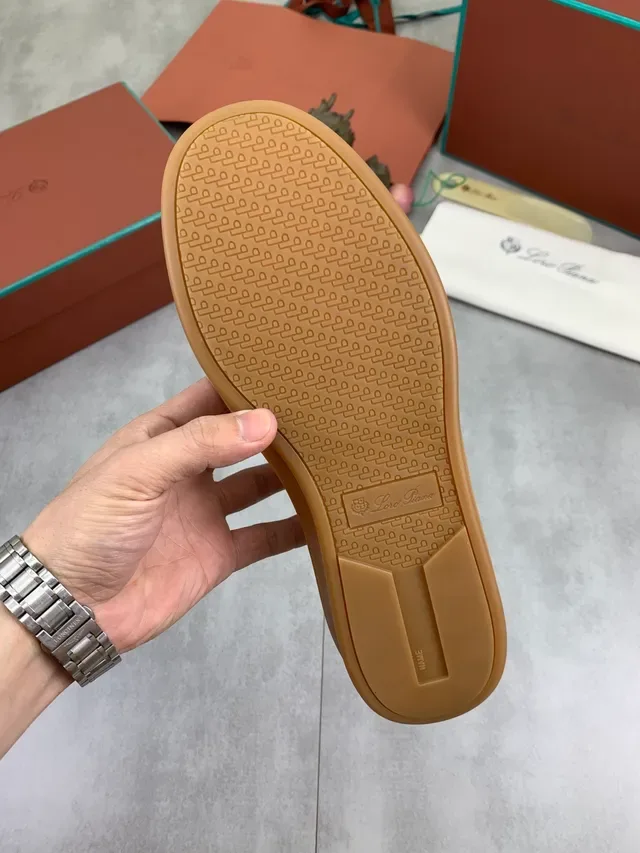 Loro Piana Perforated Suede Low-Top Lifestyle Sneaker 2