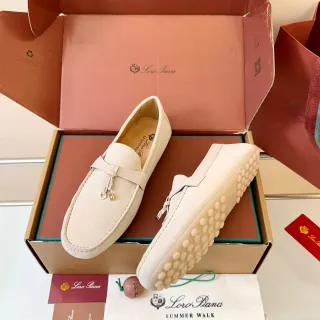 Loro Piana Tassel Loafer Beige Suede Loafers