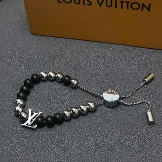 Louis Vuitton Beaded Monogram Charm Bracelet