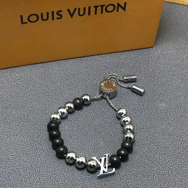 Louis Vuitton Beaded Monogram Charm Bracelet 4