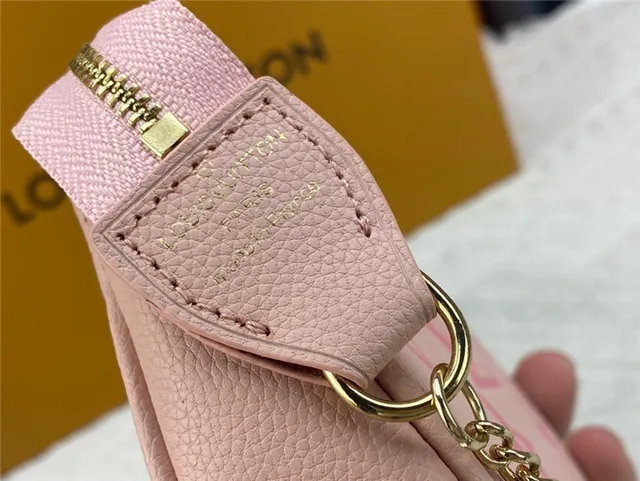 Louis Vuitton Beige Gold Monogram-Printed Leather Floral Motifs Chain Bag 4