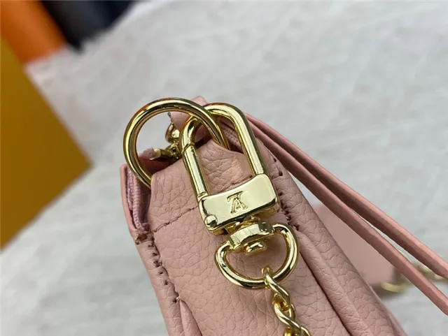 Louis Vuitton Beige Gold Monogram-Printed Leather Floral Motifs Chain Bag 5